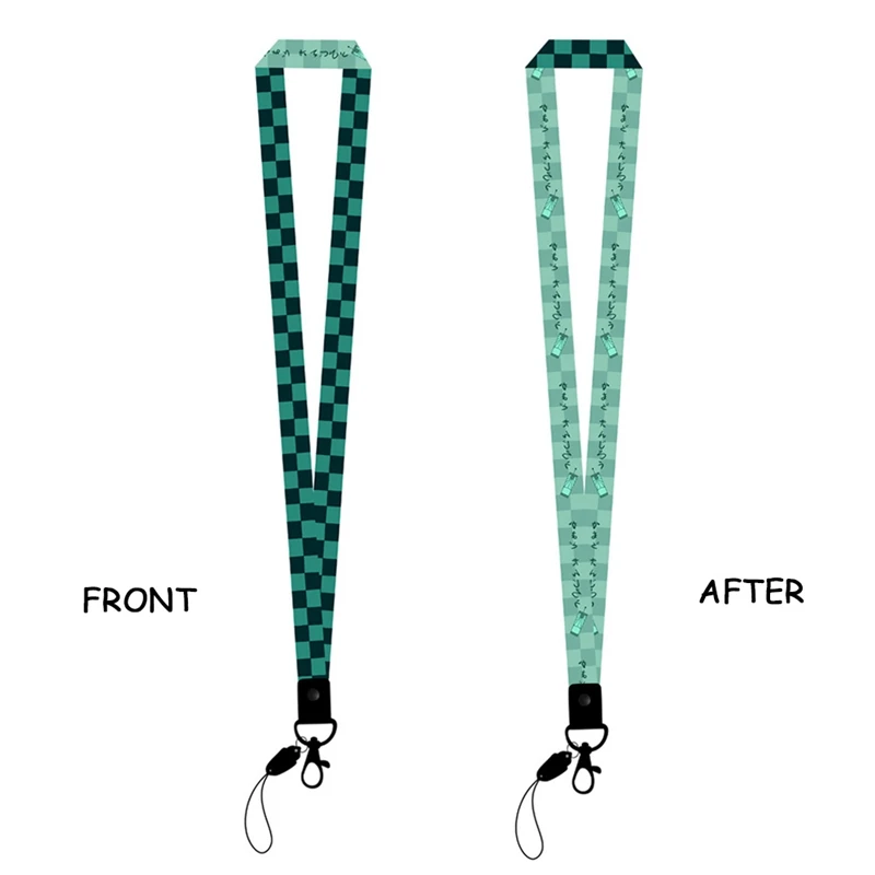 Anime Demon Slayer: Kimetsu no Yaiba Lanyards Cool Neck Strap Phone Keys ID Card Holder Lanyard For Keys DIY Hanging Rope