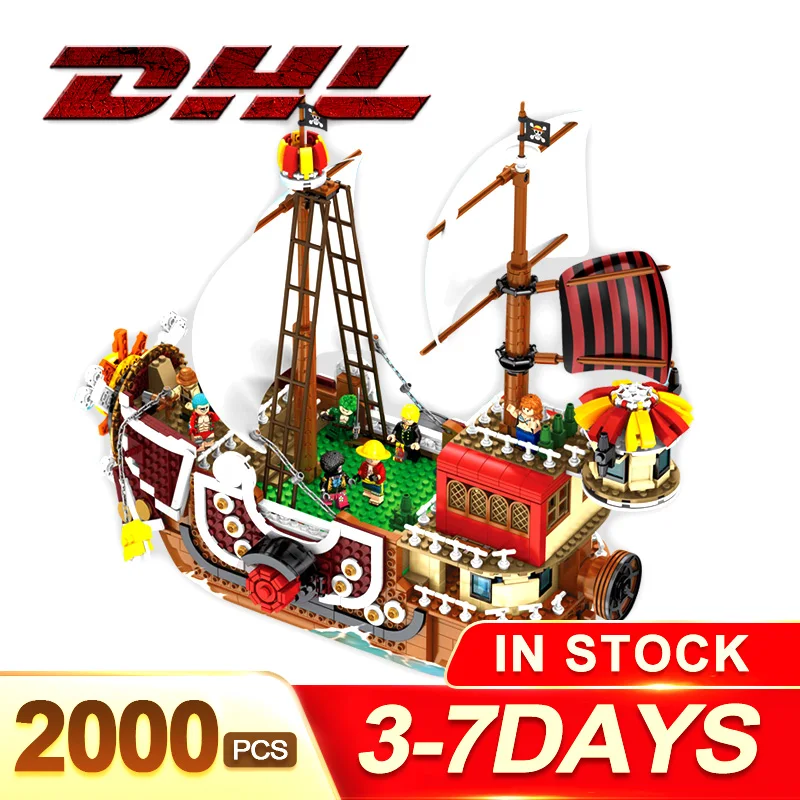 Доставка DHL в наличии совместима с блоком кирпича Luffy Nami для нового года подарок
