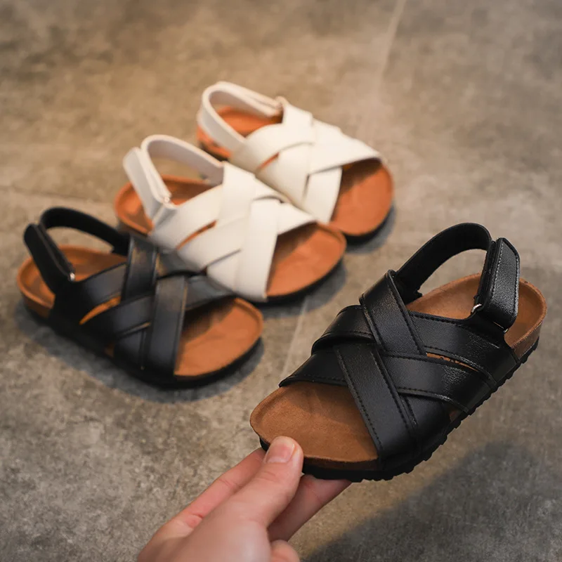 

New Children Shoes Summer Boys Girls Flip-Flops Non-Slip Open Toe Flat Baby Toddler Slippers Student Kids Sandals 02A