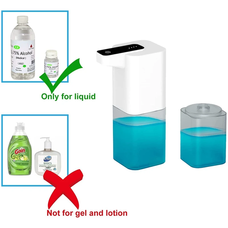 400Ml Capacity Automatic Soap Dispenser Infrared Hand Rechargeable Spary Convenient | Обустройство дома