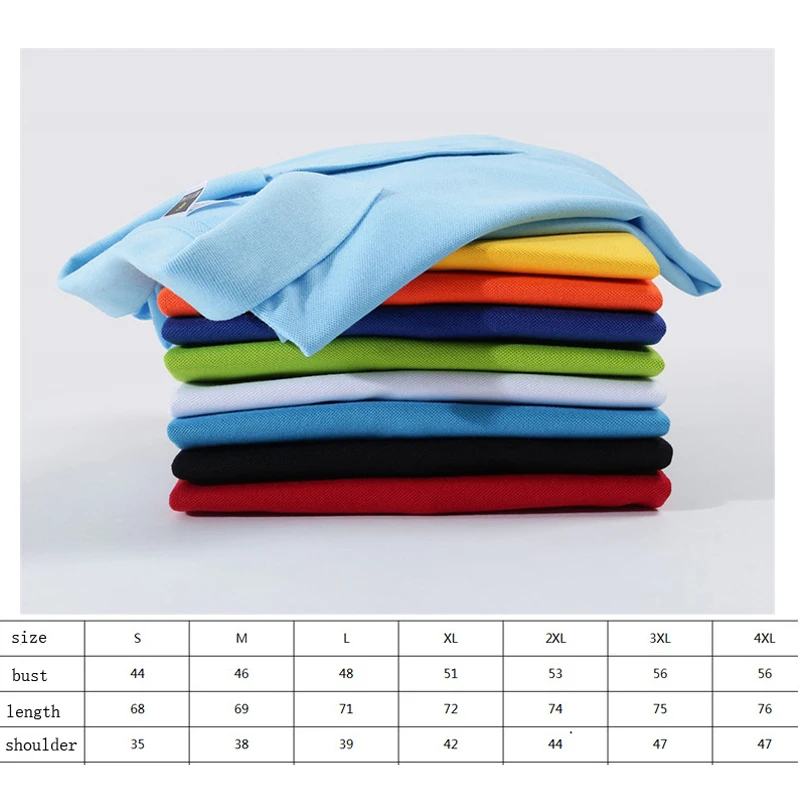 Рубашка поло мужская с отложным воротником брендовая дышащая блуза из хлопка