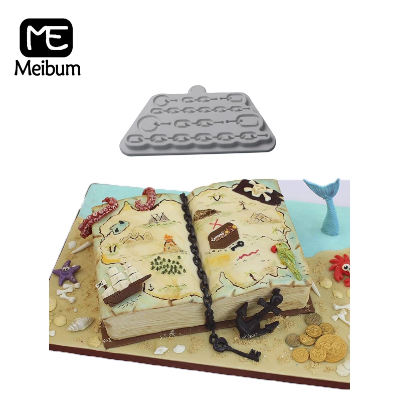 Meibum цепи плесень для украшения торта помадка силиконовые формы GumPaste ремесло