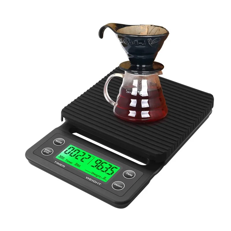 

High Precision Digital Kitchen Scale Drip Coffee Scale With Timer LCD Display 3kg/0.1g 5kg/0.1g Kitchen Gadget Accessories