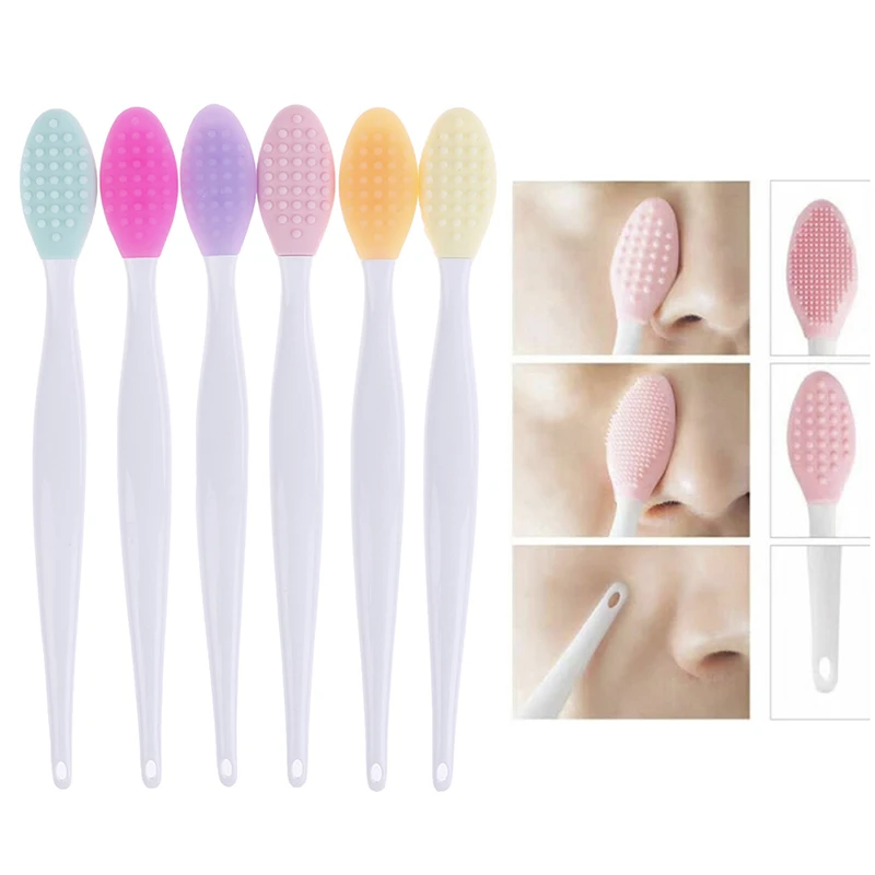 

Silicone Nose Washing Brush Deep Cleaning Blackhead Brush Blackhead Cleaner Exfoliating Facial Cleansing Brush