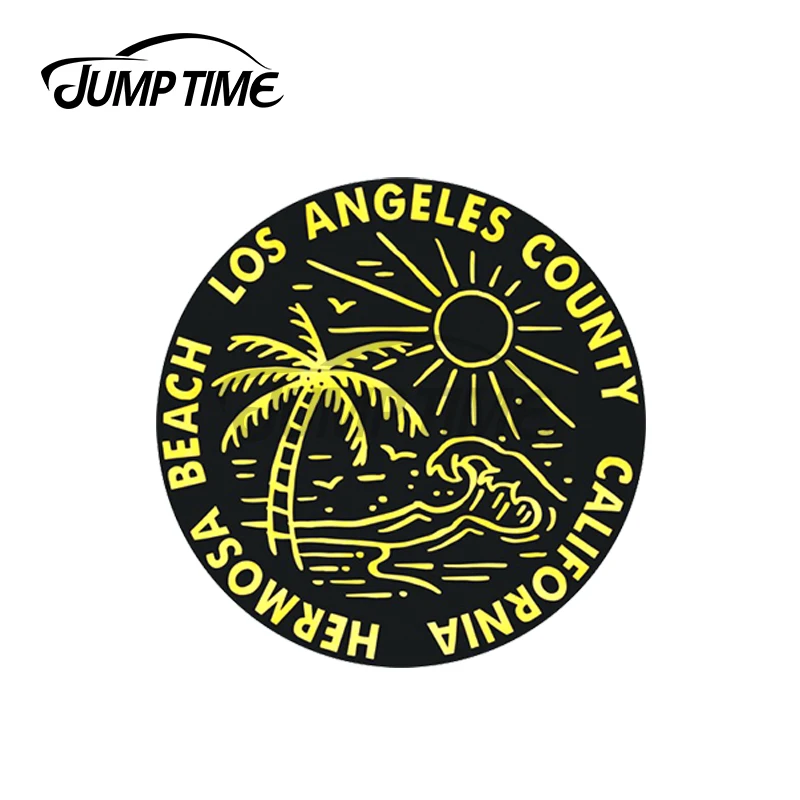 JumpTime 13x13 см для хермосе Бич серфинг Автомобильная наклейка Водонепроницаемый