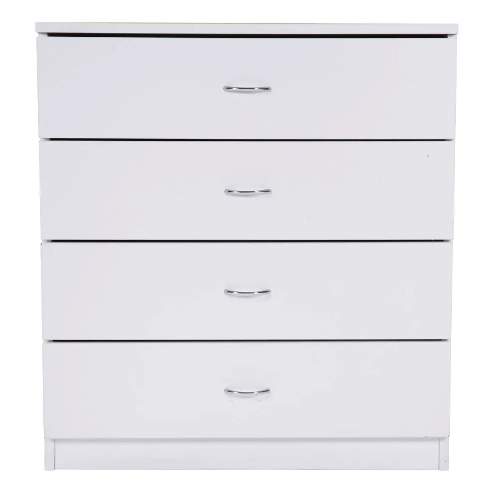 Белые MDF деревянные тумбочки с 4 ящиками комод комоды для спальни/гостиной в