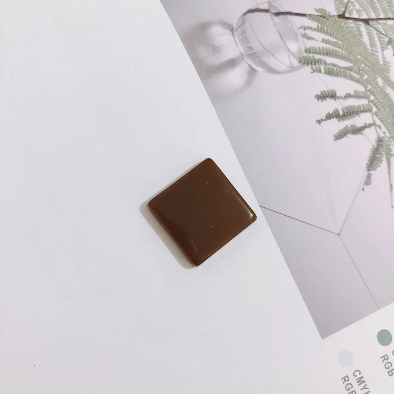 

Retro Morandi color square diy resin earrings material handmade earrings earrings accessories 10pcs earring findings