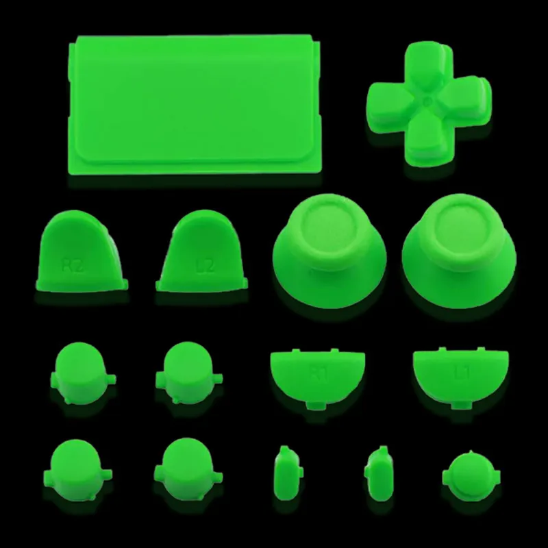 New Buttons Kit for PS4 2.0 Controller Custom Replacement Parts Chrome Gloss Solid Color High quality ps4 controller buttons | Электроника