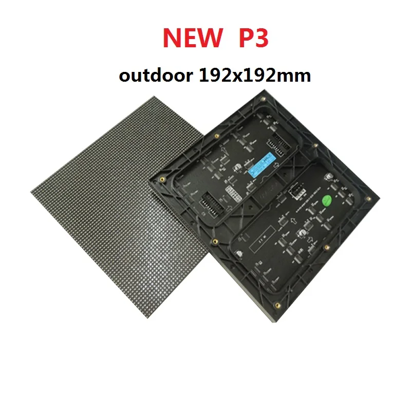 

P3 SMD 192x192 мм 64x64 пикселей 16s полноцветный RGB наружный светодиодный дисплей