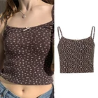 Женский Готический укороченный топ Core 90s Y2k, летний топ в стиле 1920-х, 2000