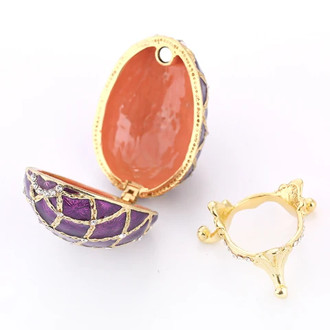 Фиолетовая шкатулка для украшений Faberge