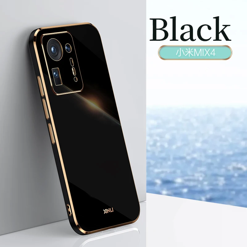 Мягкий чехол из ТПУ с покрытием для телефона Xiaomi Mi Mix 4 со светоотражающими