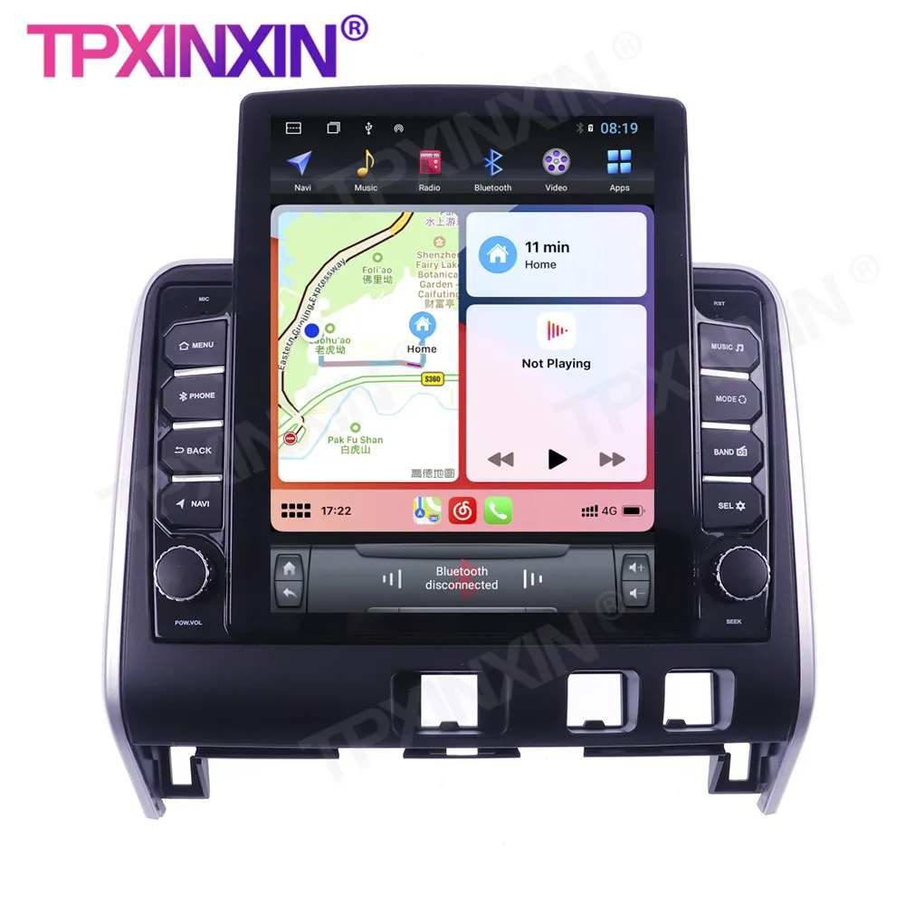 저렴한 테슬라 스타일 스크린 닛산 세레니용 카 스테레오 안드로이드 6 + 128GB 무선 카플레이 GPS 내비게이션 수신기, 자동차 라디오 플레이어