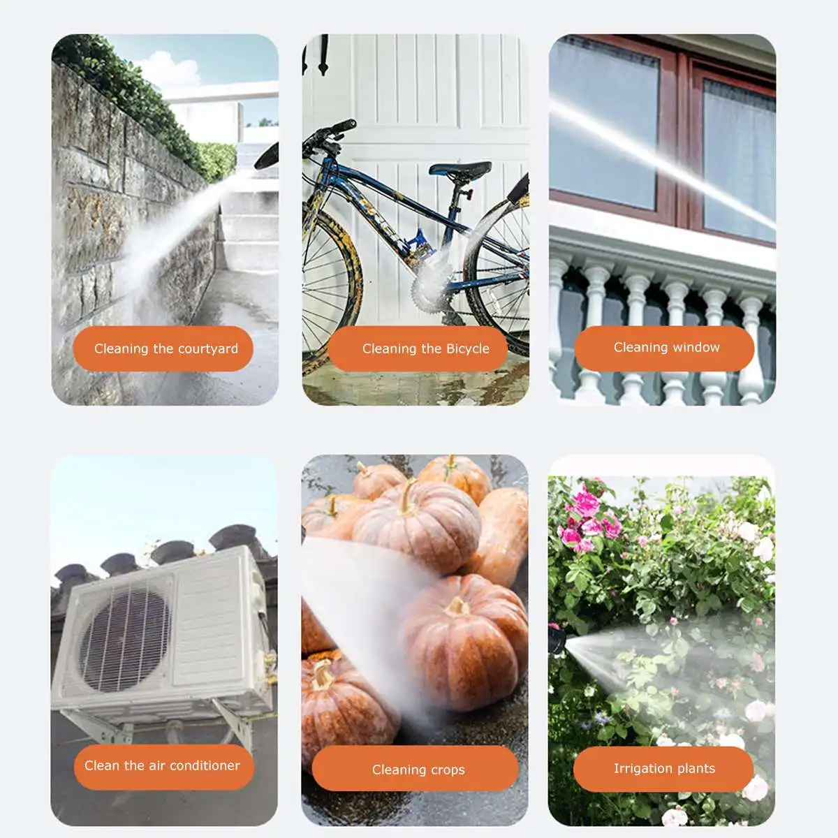 Беспроводная мини-мойка высокого давления 600 Вт 20000 мАч пенораспылитель для моек