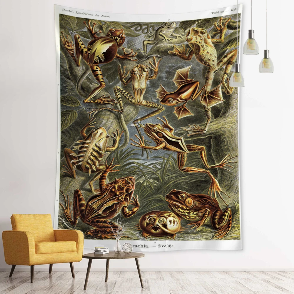 

Психоделический гобелен для иллюстрации растений, настенная подвесная Карта Таро, хиппи, тапиз, эстетика, комната, общежитие, домашний декор