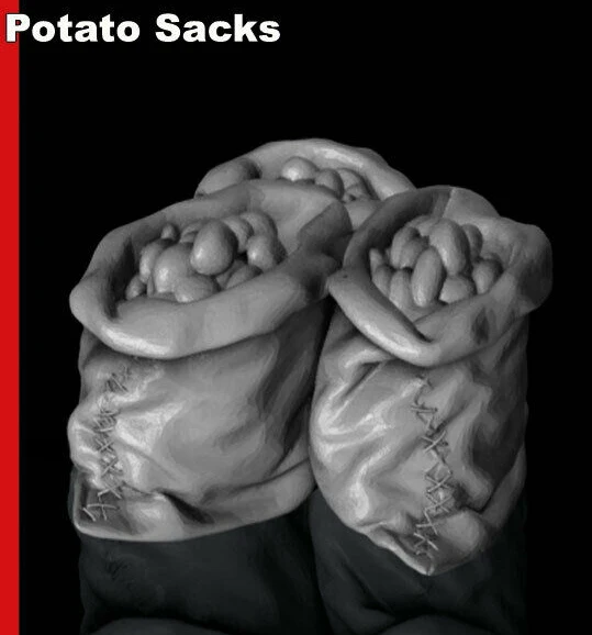 Новые Несобранные 1/35 мешков для картофеля аксессуары сцены Статуэтка из смолы