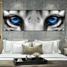 Тигровый синий плакаты с глазами и принты на холсте, картина, современные настенные картины с животными для гостиной, спальни, домашний декор