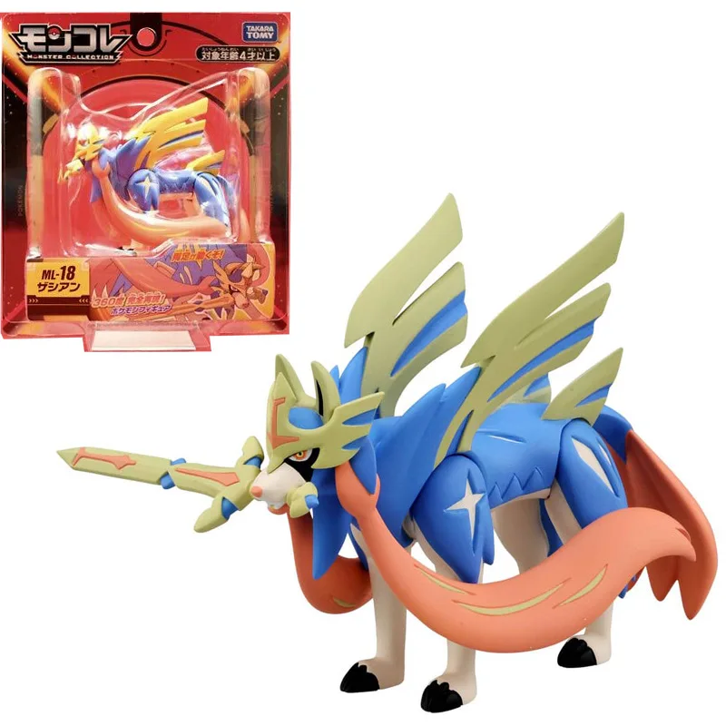 Японские Оригинальные экшн-фигурки Takara Tomy Pokemon Zamazenta VS Zacian игрушки искусственные