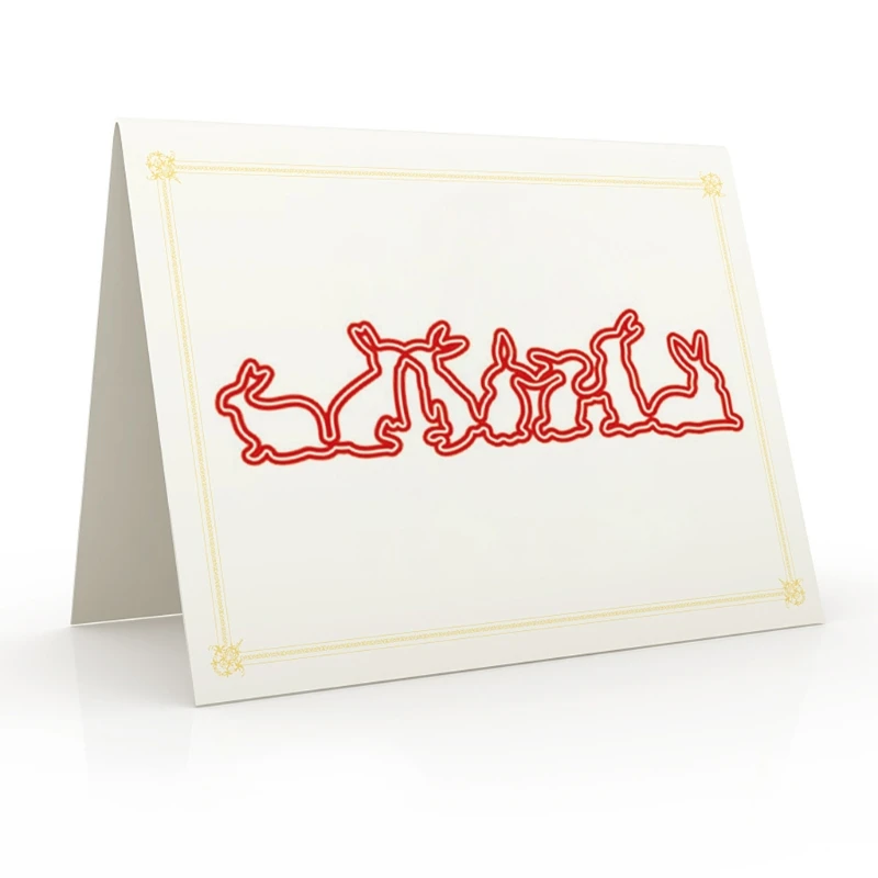 

Happy Easter DIY Cutting Dies Stencil DIY Scrapbooking Embossing Paper Card Decor