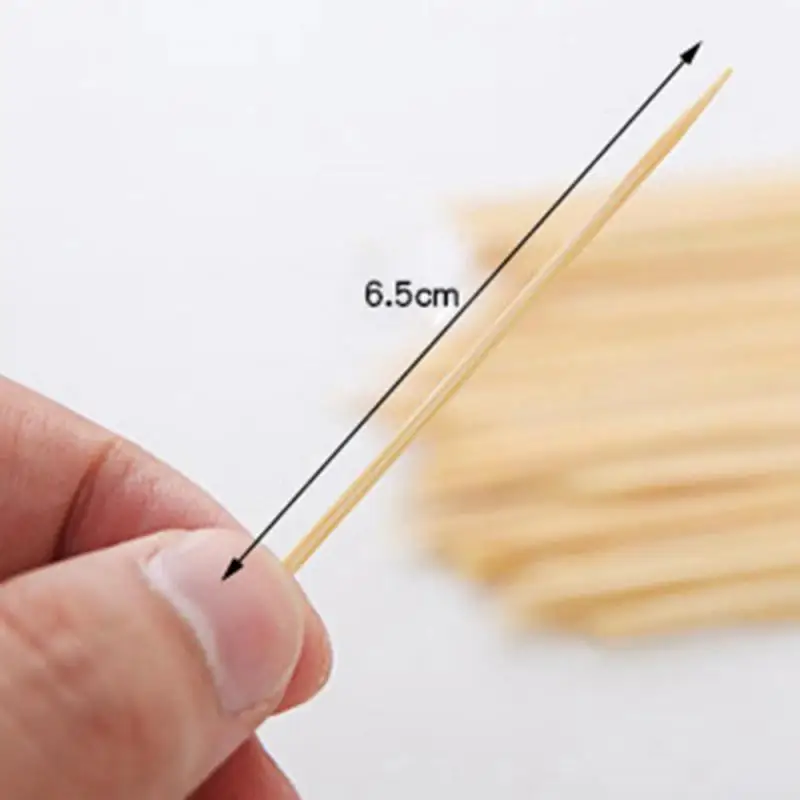 

100PCS/ Bag Disposable Wood Toothpicks Party Natural Bamboo Toothpick For Home Restaurant Hotel Products Toothpicks Tools