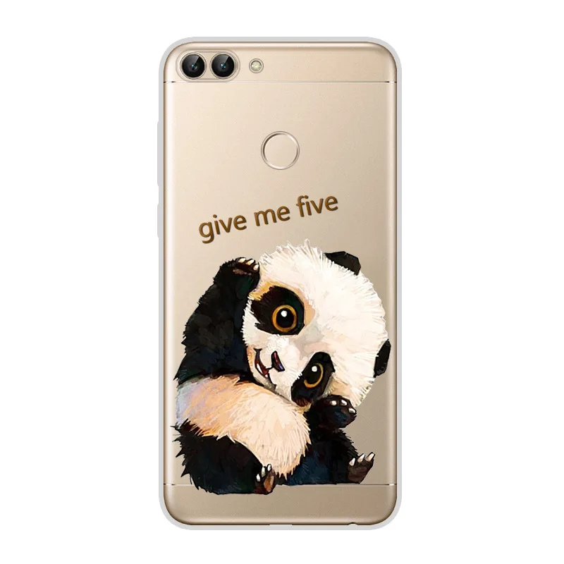 Силиконовый чехол 5,65 дюйма для huawei P Smart чехол Симпатичные, из мягкого ТПУ чехол для huawei P Smart Cover PSmart для huawei enjoy 7s - Цвет: 54 0924