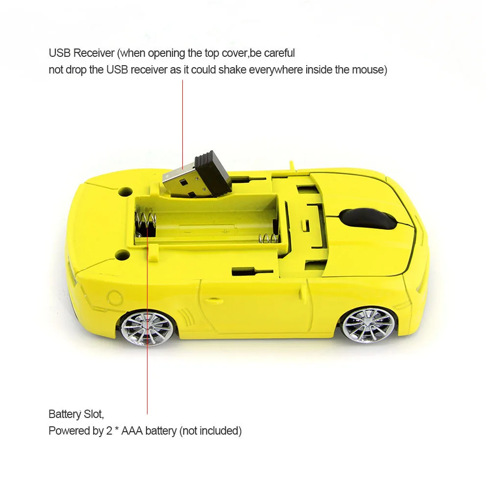 CHYI USB Беспроводная оптическая мышь для геймера 3D классная Спортивная Автомобильная мышь Sem Fio 16000PDI компьютерные мыши с ковриком для Мыши для ПК и ноутбука