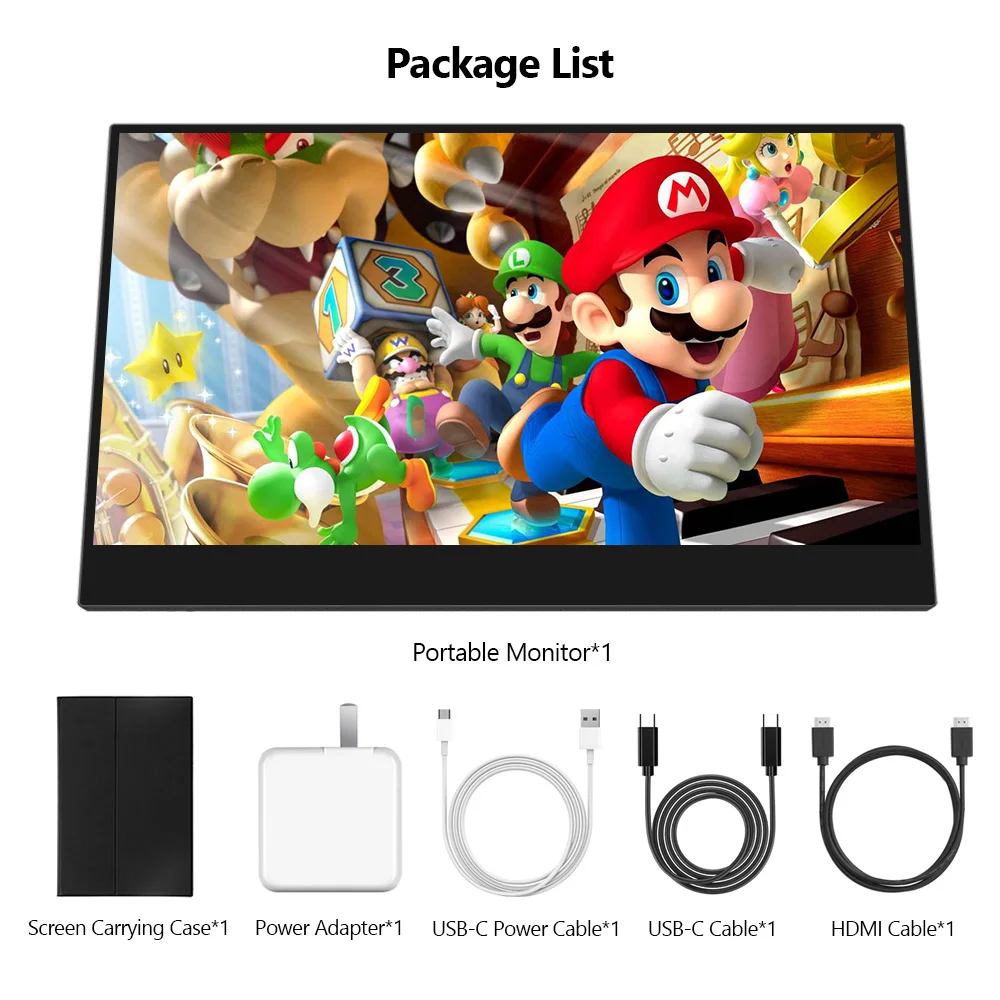 Портативный сенсорный экран VESA 15 6 дюйма 4K для смартфона Switch PS4 ноутбук XBOX HDR10 HDMI USB