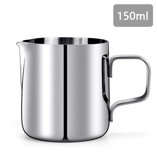 150ml (no scale) KONCO внутренняя шкала Эспрессо Кофе Молоко вспениватель кувшин из нержавеющей стали сливки Macchiato капучино латте искусство чайник кувшин чашка - Цвет: 150ml (no scale)