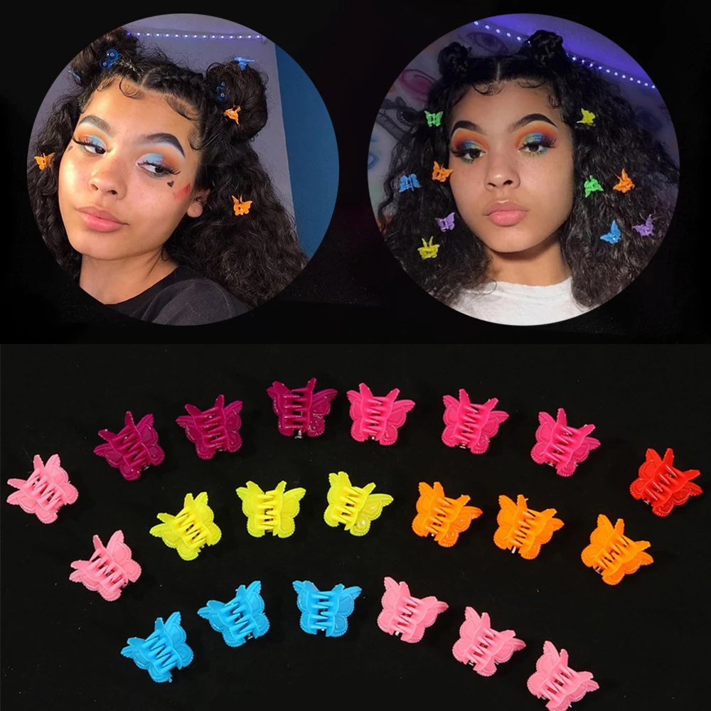 

20/50 Mixed Color Butterfly Hair Clips Grip Claw Barrettes Mini Clamps Jaw Hairpin Headdress Hair Styling Accessories Tool