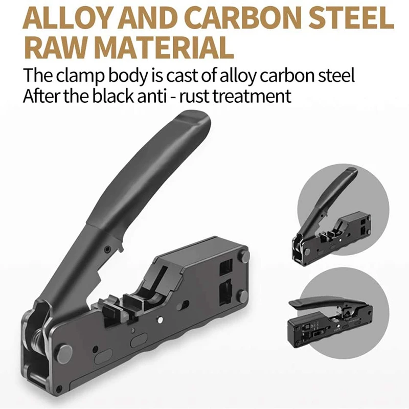 

Network Crimping Tool for Cat7 Cat8 Rj45 Cat5 Cat6 Cable Clamp Rj11 6P Telephone Cable Clamp Pliers Network Tool