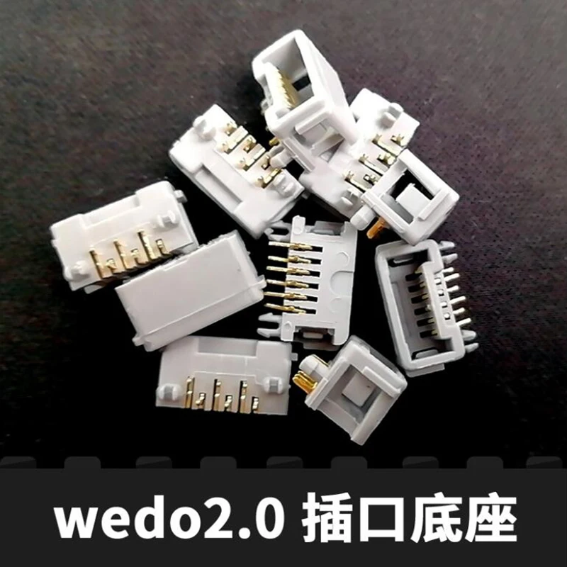 

10Pcs/lot Programming Series Robots Model Building Blocks Education Steam Connector Cabe Parts For WEDO 2.0 Motors Sensor Toys
