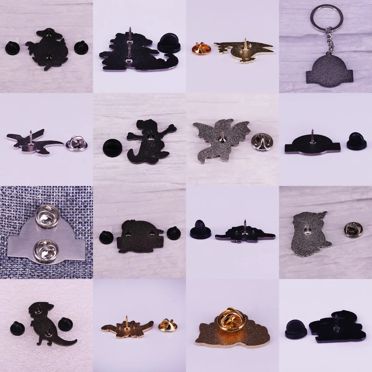 Отличное качество тираннозавр рекс велоцираптор эмалированная Шпилька