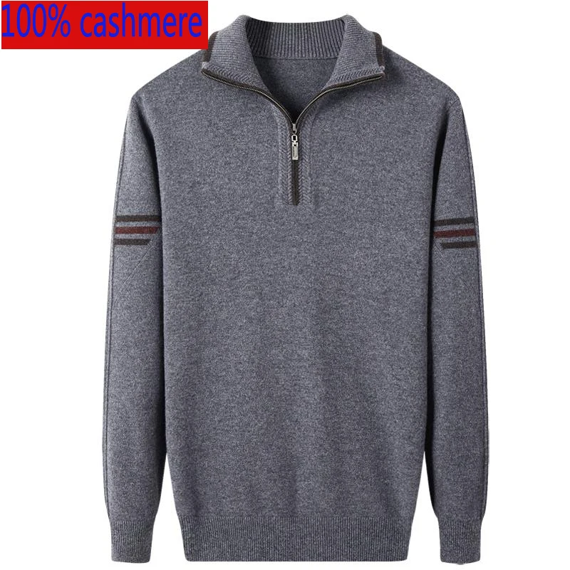 Новый высококачественный осенне-зимний утолщенный кашемировый свитер большой