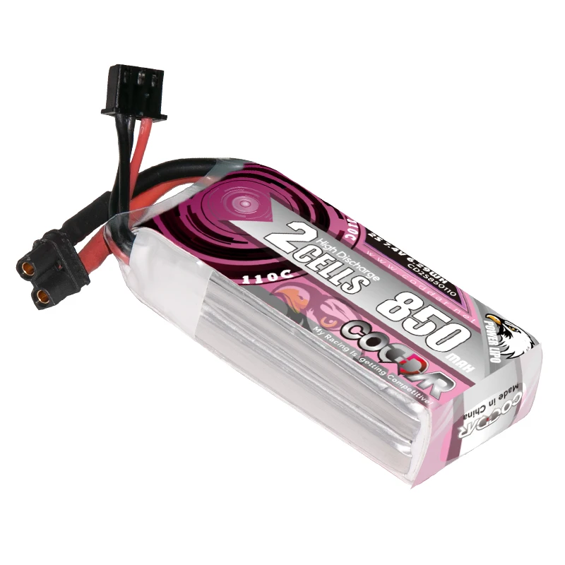Аккумулятор CODDAR LiPo 2S 850 мА · ч 7 4 В 110C XT30 XT60 штепсельная Вилка для Beta95X FPV