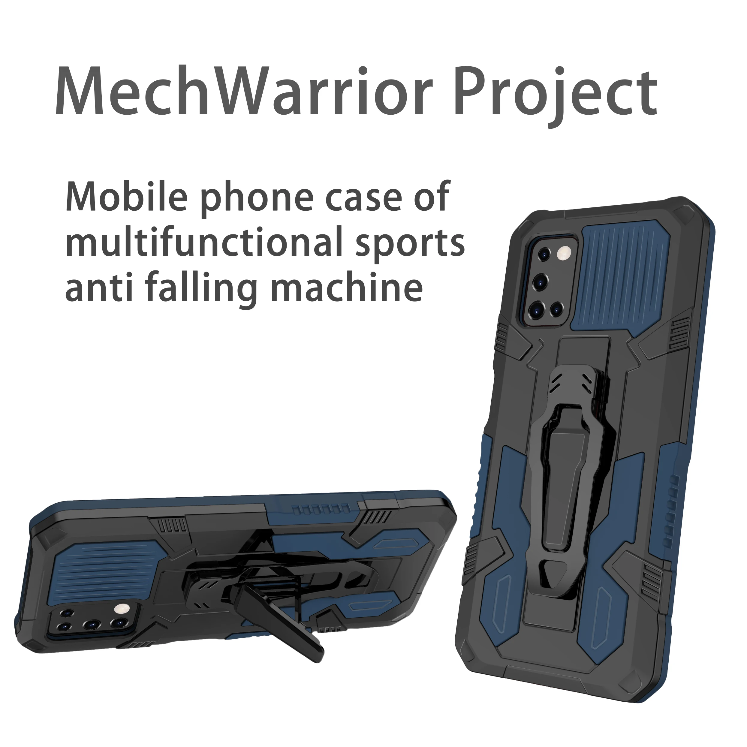 

Shockproof Protective Case for INFINIX Smart 4 5 6 HOT 10i Hot 11 Play 11S Note 11 10 pro smart 5 Back Clip Bracket Phone Case