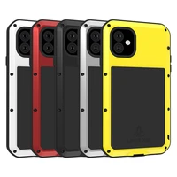 luxury 360 full protect metal aluminum shockproof phone case for iphone 11 pro heavy duty armor cover for iphone 11 pro max