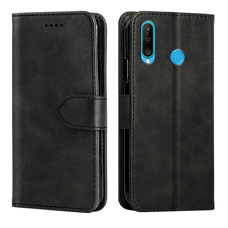 

Case For Huawei P30 Lite Cover Flip Leather Wallet Magnetic Stand Protective Phone Bag For Huawei P30 Lite Case