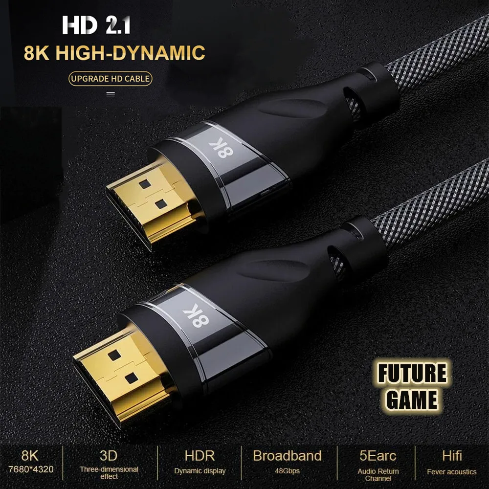 HDCP 2 Супер 8K HDMI совместимый видеокабель ультра скоростной @ 60 Гц 4K 120 48 Гбит/с UHD HDR 3D