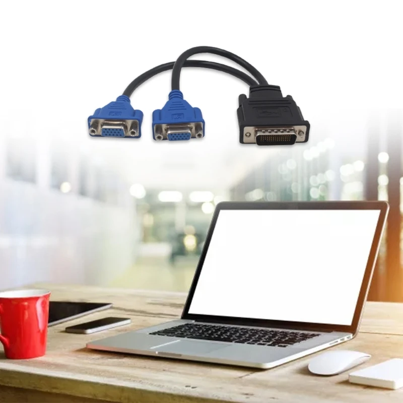 Разветвитель кабеля адаптера U50D для 2 VGA чтобы снизить потерю передачи данных |