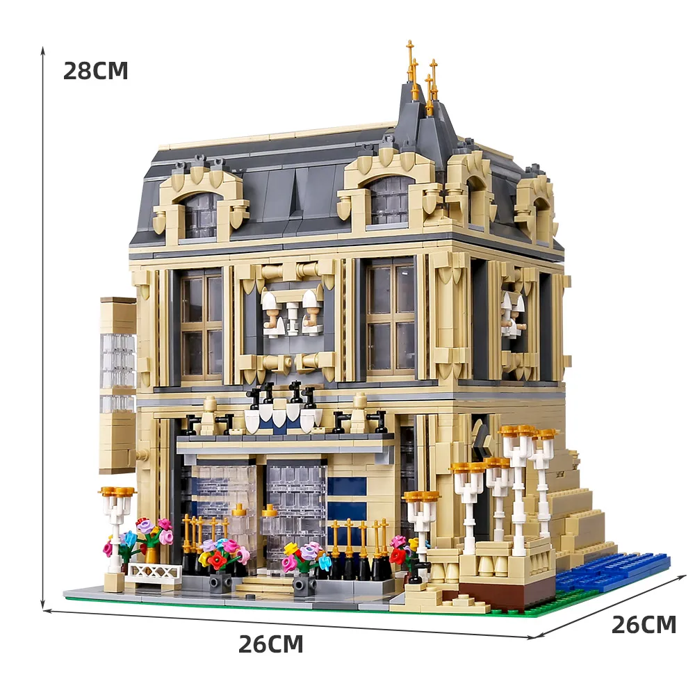 

YesHiN 0927 Streetview House Building The MOC Carlo Hotel Model Building Blocks Bricks Funny Assembled Toys Kids Birthday Gifts