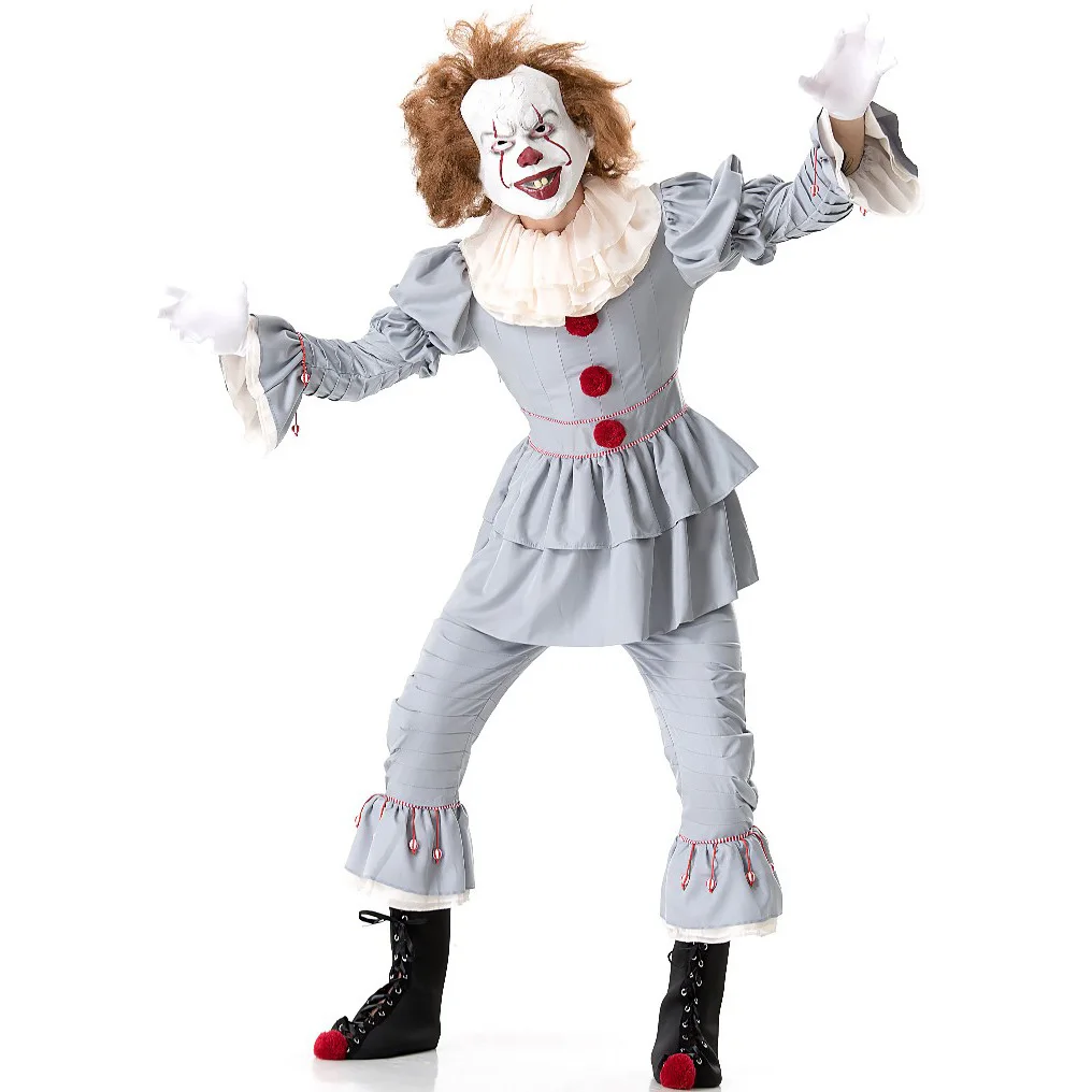 

Women's Clown Cosplay Clothes Set Uniforms Halloween Lost Souls Masquerade Costumes