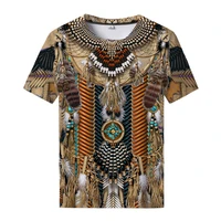 2021 indian chief style 3d print t shirt fashion shirts unisex summer tops sports shirts