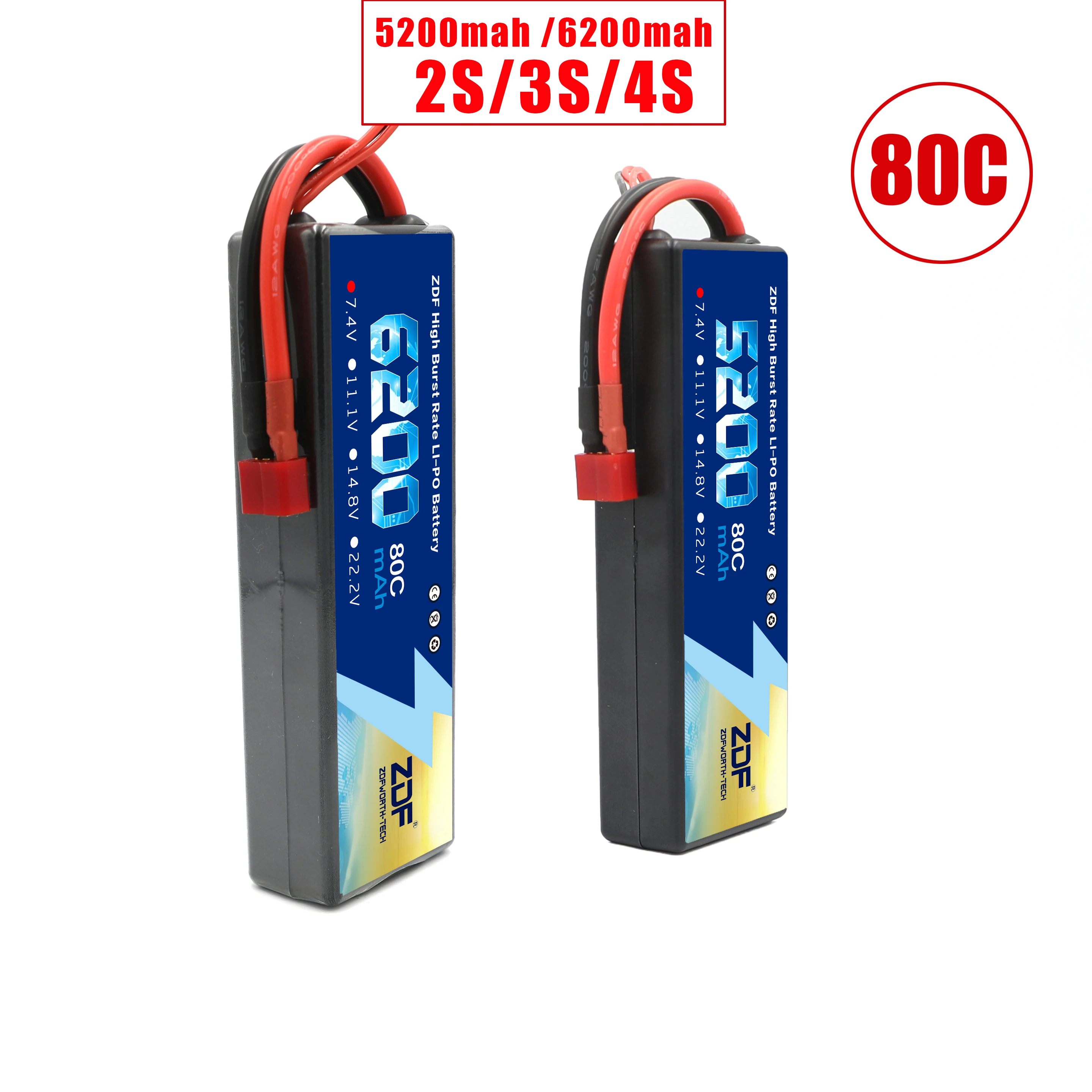 Лучшая качественная колючая проволока Lipo Батарея 7 4 V 11 1 14 8 5200 мА/ч 6200 мАч на