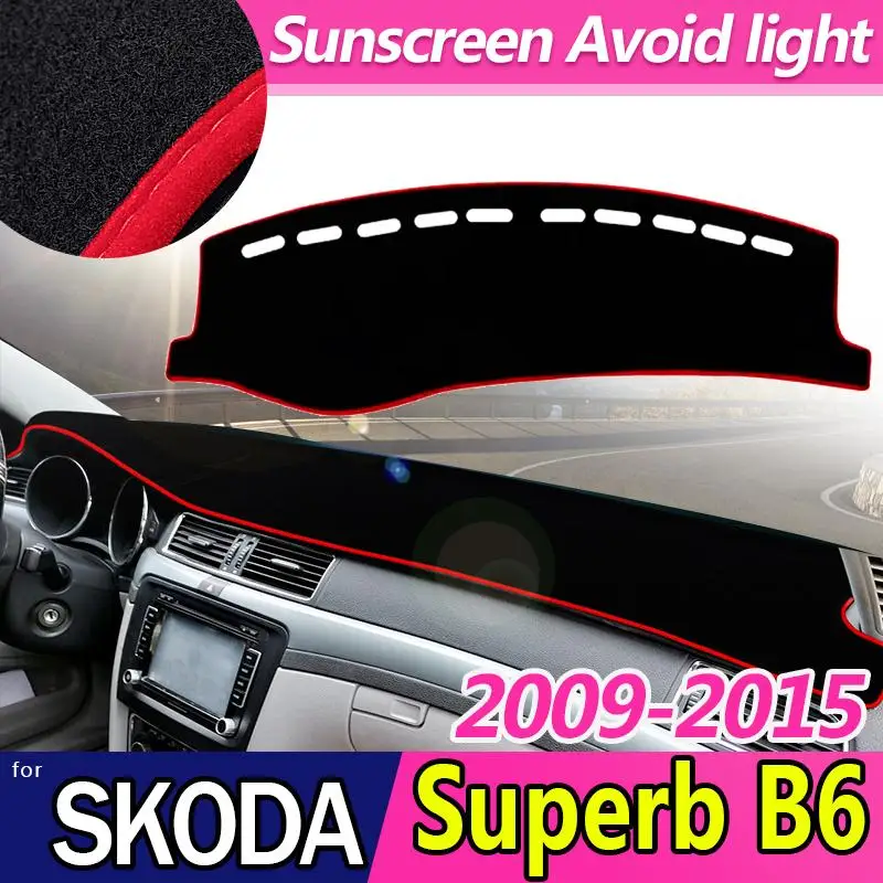 PNSL коврик для приборной панели автомобиля Skoda Superb 2 B6 3T 2009 2010 2011 2012 2013 2014 2015