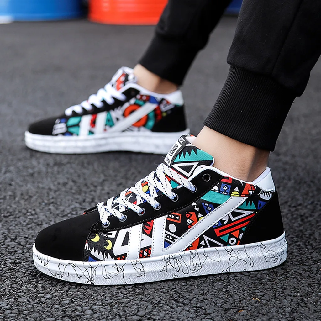 Мужская обувь сезон осень Модная студенческая Повседневная парусиновая с