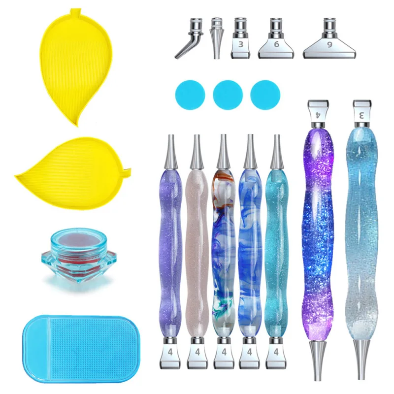 

Набор инструментов для алмазной живописи 5D, бурильная ручка, наконечники, лоток, наборы «сделай сам», вышивка, рукоделие, искусство, аксессу...