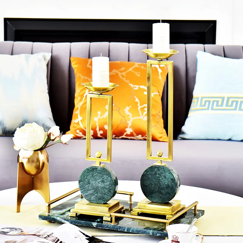 Декоративные подсвечники с Европейским орнаментом модель комнаты украшение