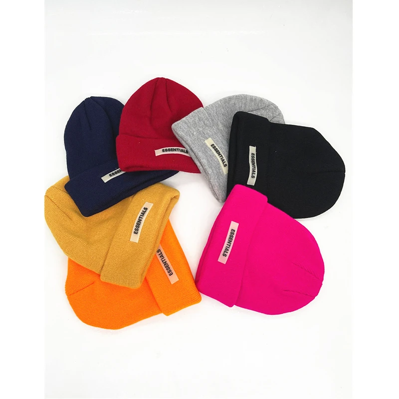 Новое поступление модная теплая вязаная шерстяная шапка Ess Tide брендовая в стиле