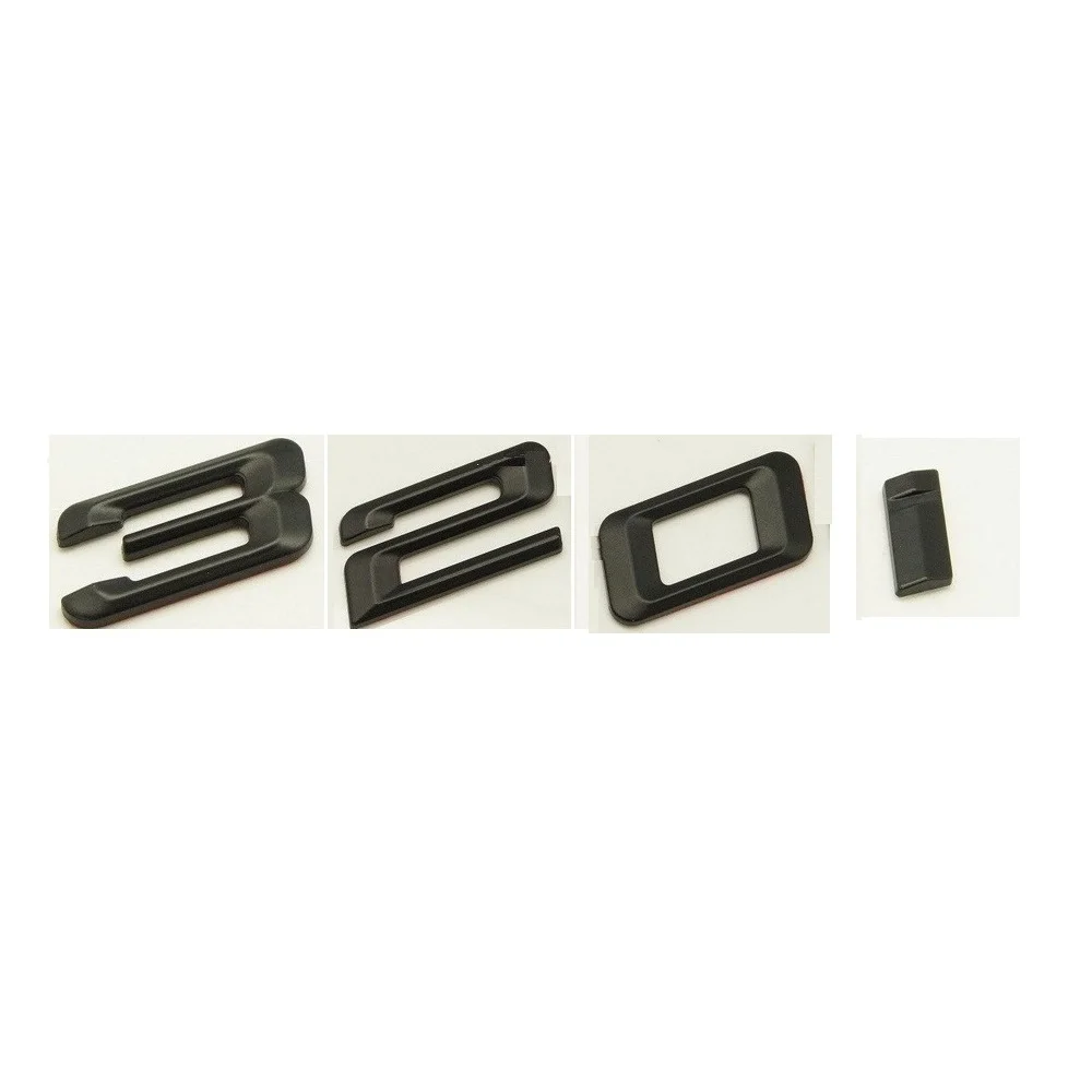 

Matte Black ABS Number Letters Word Car Trunk Badge Emblem Letter Decal Sticker for BMW 3 Series 320i