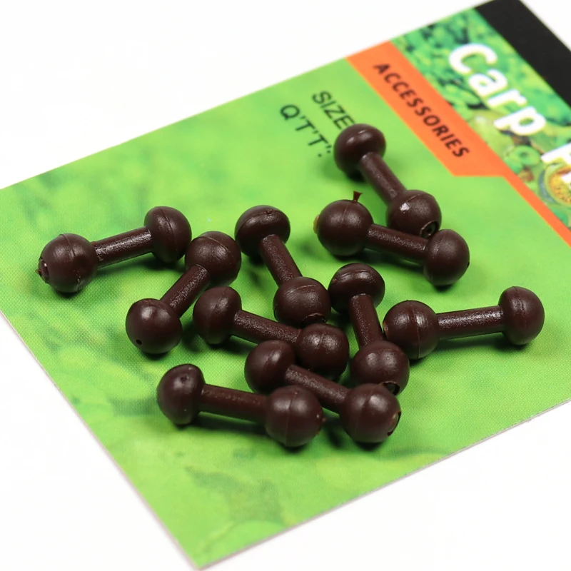Bimoo 10 шт./упак. для рыбалки на карпа Chod Heli Beads коричневые Зеленые Аксессуары